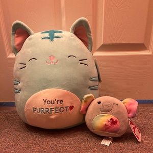 2 valentines squishmallows